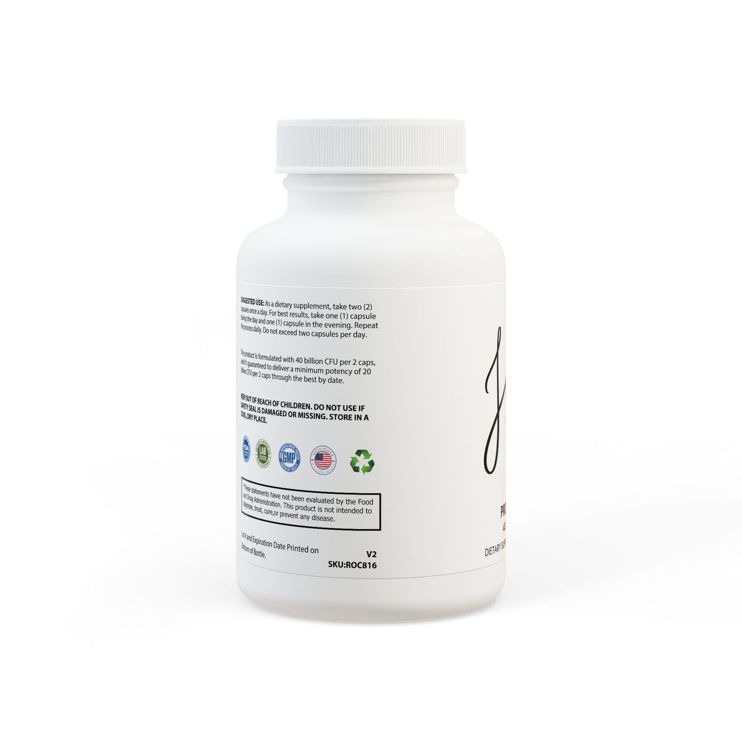 Just Probiotics Supplement (60 Capsules)