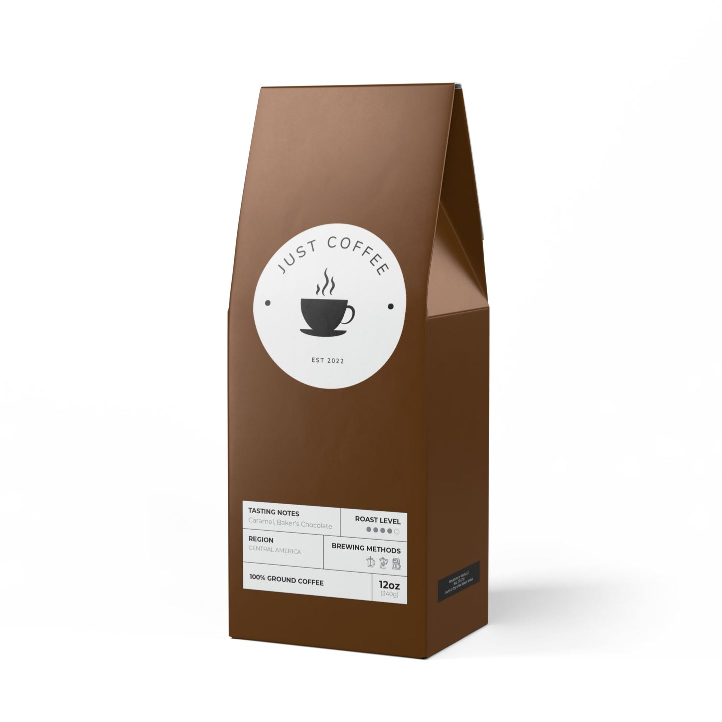 Just Carmel Flathead Valley Coffee Blend (Medium-Dark Roast)